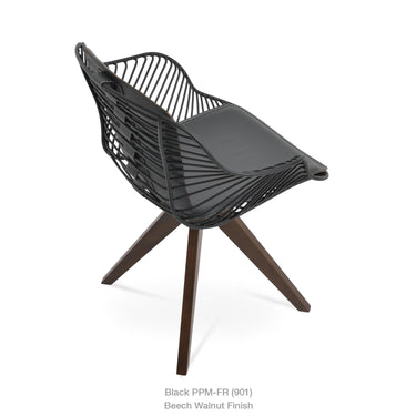 Zebra Pyramid Swivel Armchair by SohoConcept - New