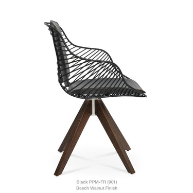 Zebra Pyramid Swivel Armchair by SohoConcept - New