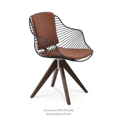 Zebra Pyramid Swivel Armchair by SohoConcept - New