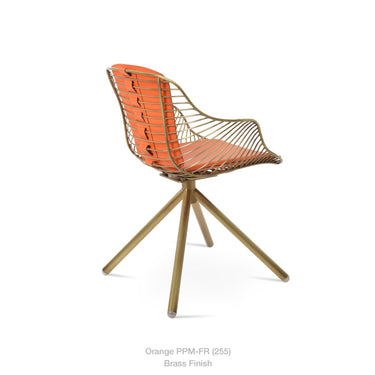 Zebra Stick Swivel Armchair by SohoConcept - New