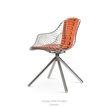 Zebra Stick Swivel Armchair by SohoConcept - New