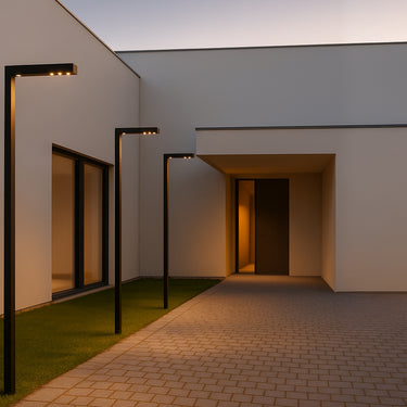 Zenthin outdoor floor lamp by Martínez y Soler Arquitectos