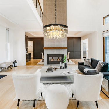 Brighten Your Home with Zephyrine's 21.5" 9-Light Brass Crystal Chandelier - Glam Tiered 