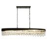Zephyrine Glam Black and Brass Kitchen Island Chandelier
