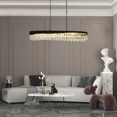 Zephyrine Black and Brass Kitchen Island Lighting with Globe Bulbs