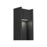 Black Zuri outdoor wall light by Visual Comfort with modern cylindrical design for exterior entryways and patios