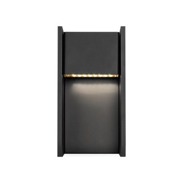 Contemporary black outdoor sconce from the Zuri collection by Visual Comfort for porch and exterior lighting