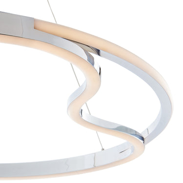 Finesse Decor Minsk Single Round Chandelier Chrome