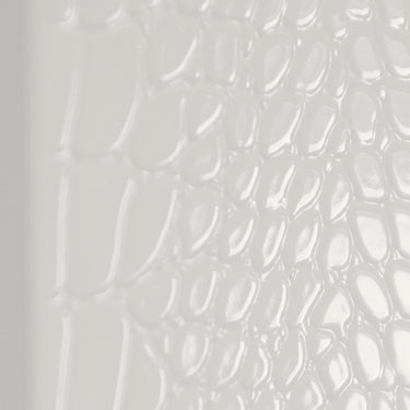 AX Regal White Crocodile Floor Mirror