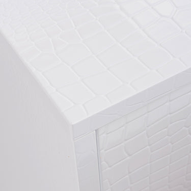 AX Victoria White Crocodile Dresser