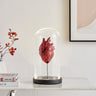 Finesse Decor Heart a Box Resin and Glass LED Sculpture