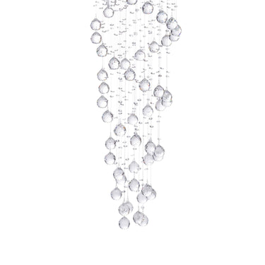 Finesse Decor Crystal Chandelier Double Helix// 7 Light, 73" Hanging Length
