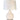 Abbeygale rechargeable lamp, Ivory & Nickel