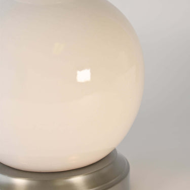 Abbeygale rechargeable lamp, Ivory & Nickel – view 3