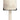 Acropolis alabaster table lamp with white stone base on a white background