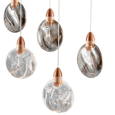 Finesse Decor Lustre Rectangular Chandelier Bronze