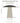 Dimensions diagram of the Aegis Medium Travertine table lamp: 16.6 inch height, 18.2 inch shade width, 6.9 inch base