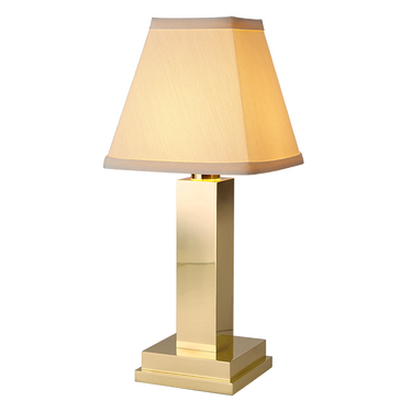 Albert rechargeable lamp by NEOZ – Brass with cotton shade
