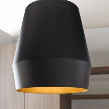 Allea Pendant Light Illuminating Home Office Workspace - Black/Gold
