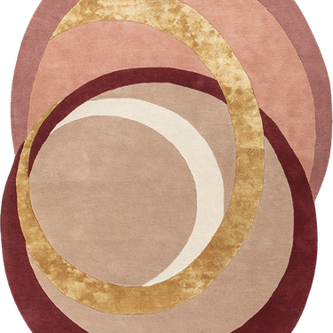 Alliances wool rug in Poudre, full view