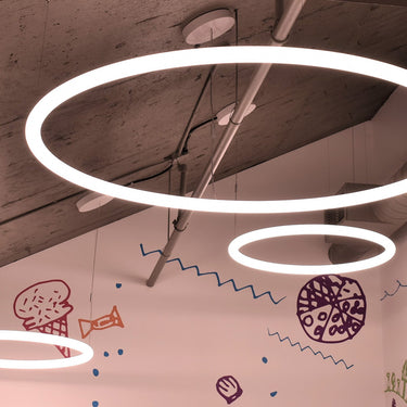 Alphabet Of Light Pendant Light styled in a modern interior, view 3