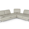 Lamod Italia Andrea Grey Leather Sectional Sofa