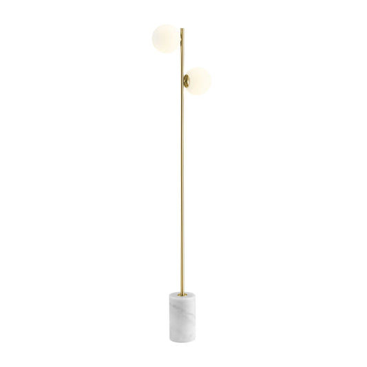 Finesse Decor Anechdoche 2 Lights Gold and White Floor Lamp 1