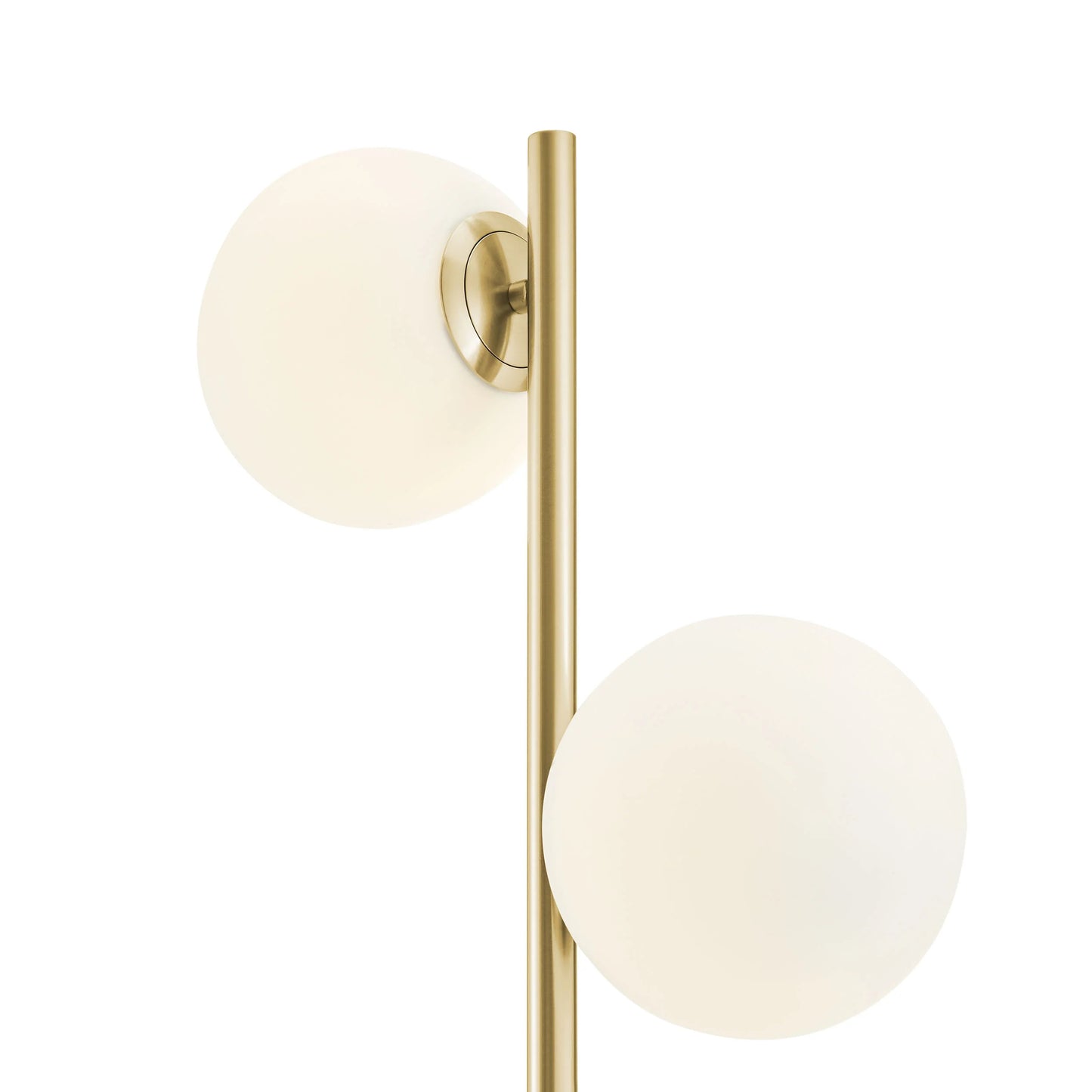 Finesse Decor Anechdoche 2 Lights Gold and White Floor Lamp 3