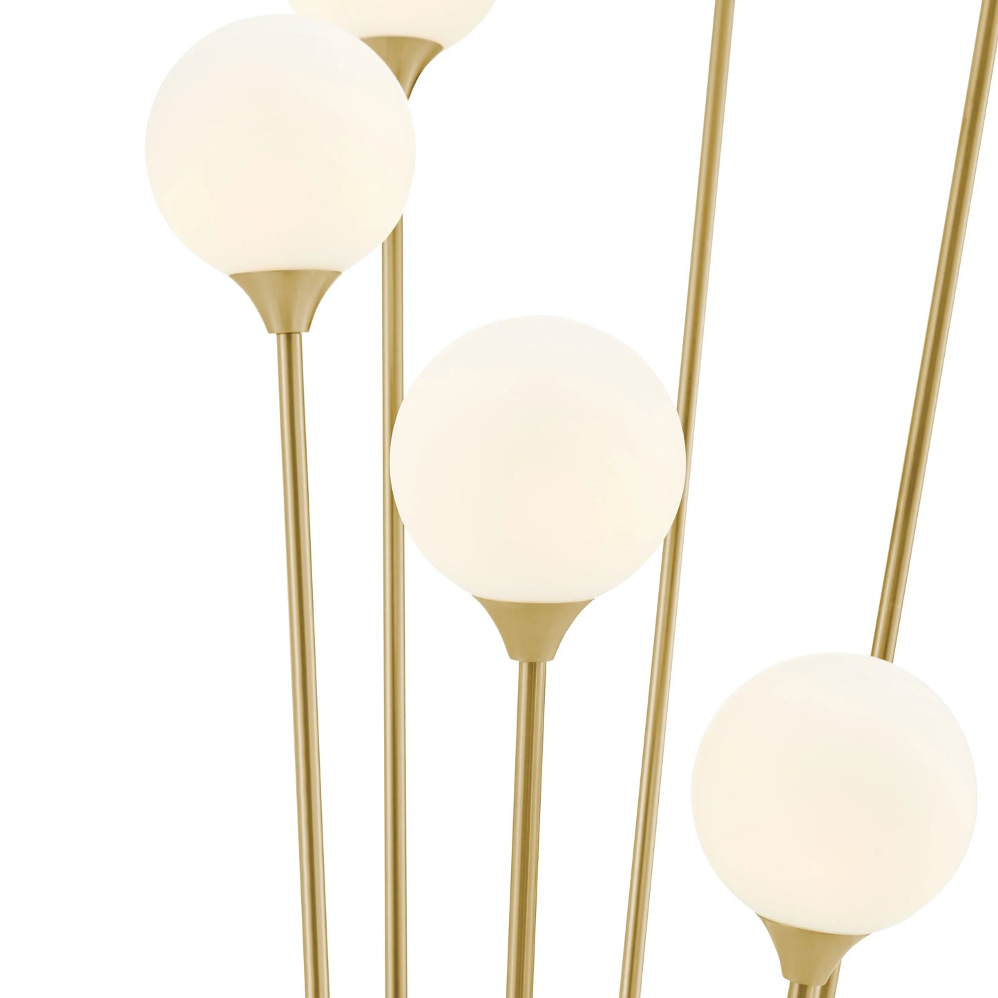 Finesse Decor Anechdoche 6 Lights Gold and White Floor Lamp 3