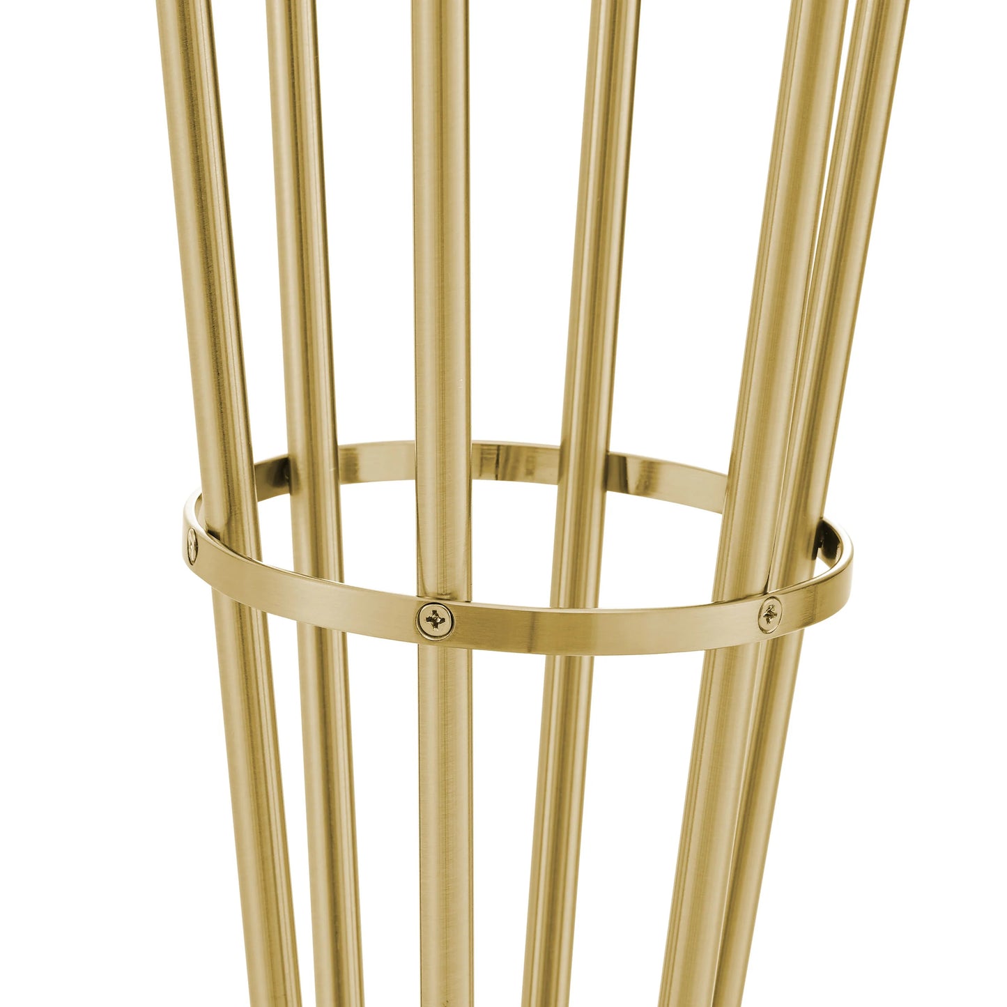 Finesse Decor Anechdoche 6 Lights Gold and White Floor Lamp 4