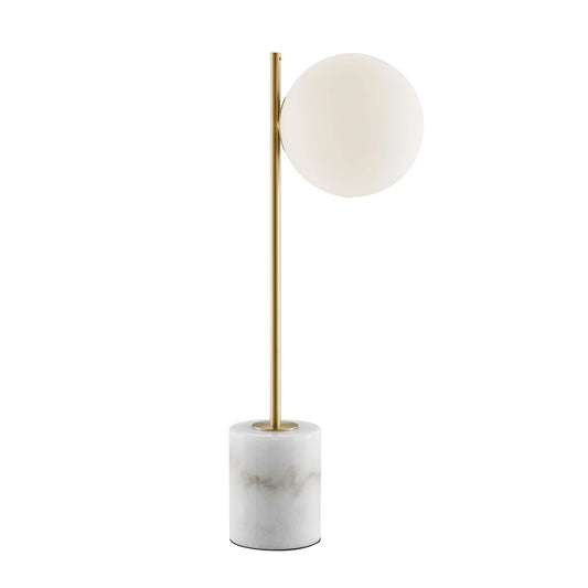 Anechdoche Gold and White Table Lamp 1