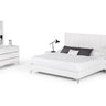Nova Domus Angela Italian White Eco Leather Bedroom Set