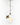 Artemide Miconos Chrome pendant light with clear glass globe