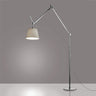 Artemide Tolomeo Mega LED Floor Lamp with 12-inch Silver Fiber diffuser