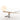 Yanzi sculptural LED table lamp with brushed brass finish