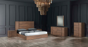 Nova Domus Asus Queen Italian Walnut Bedroom Set