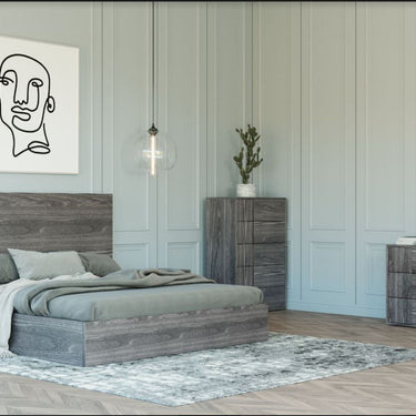 Nova Domus Asus Italian Elm Grey Bed