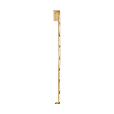 Catena 41 Modern Wall Sconce by Visual Comfort: A Dazzling Crystal and Brass Masterpiece