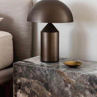 Small Atollo table lamp with LED E12 bulbs for modern home décor
