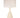 Modern Lantern Ava Ivory Ceramic Cordless Table Lamp on black mini base