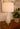 Elegant Ava Ivory Ceramic Cordless Table Lamp on Nickel Mini Base