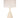 Modern Lantern Ava Ivory Ceramic Cordless Lamp with Nickel Mini Base