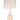 Modern Lantern Ava Ivory Ceramic Cordless Lamp with Nickel Mini Base
