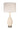 Modern Lantern Ava Ivory Ceramic Cordless Lamp with Nickel Mini Base