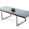 AX Skyline Black Crocodile Lacquer Extendable Dining Table