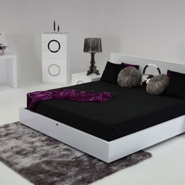 AX Ovidius White Crocodile Lacquer Bed