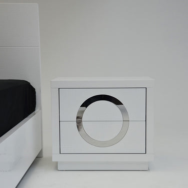 Queen Platform Bed with Nightstands and Dresser - A&X Ovidius