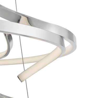 Finesse Decor Beijing LED adjustable Round Chandelier Chrome