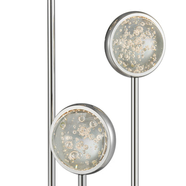 Finesse Decor Bubbling Glow Table Lamp Chrome