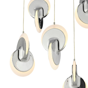 Finesse Decor Deuterium Round Chandelier Chrome